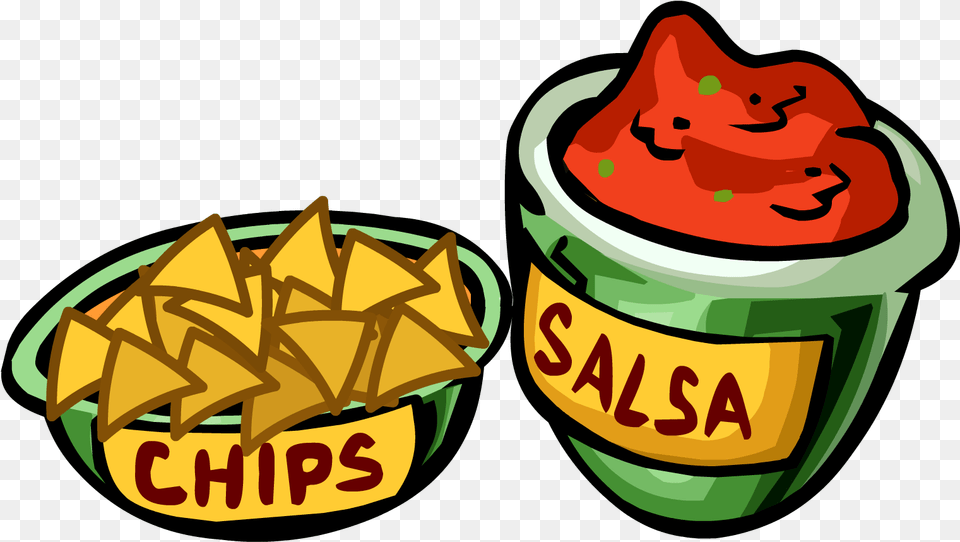 Transparent Chips And Salsa Clipart Chips And Salsa Cartoon, Food, Snack, Cream, Dessert Free Png Download