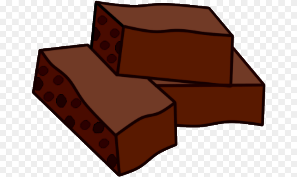 Transparent Chocolate Bars Clipart Brownie Clipart, Brick, Dessert, Food, Sweets Png