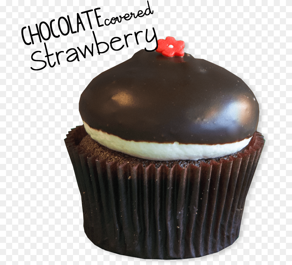 Transparent Chocolate Covered Strawberry Clipart Cupcake, Cake, Cream, Dessert, Food Png Image