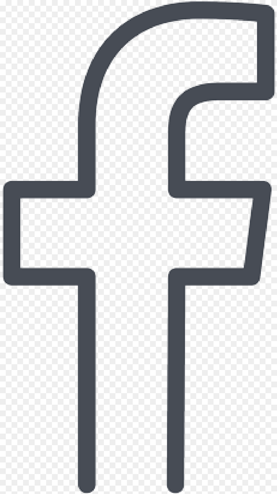 Transparent Christian Cross Designs Clip Art Facebook Logo Outline White, Symbol Png Image