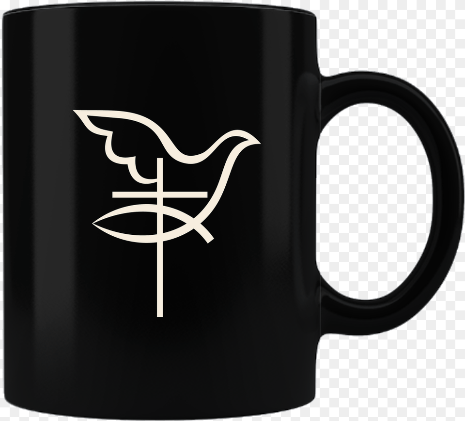 Transparent Christian Dove Christianity Symbol Cross And Dove, Cup, Beverage, Coffee, Coffee Cup Png Image