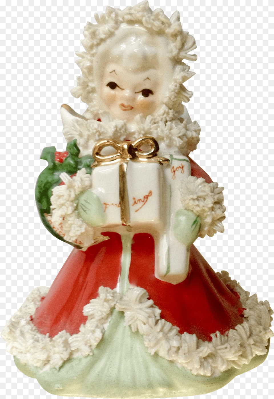 Transparent Christmas Angels Clipart Figurine, Art, Porcelain, Pottery, Baby Free Png
