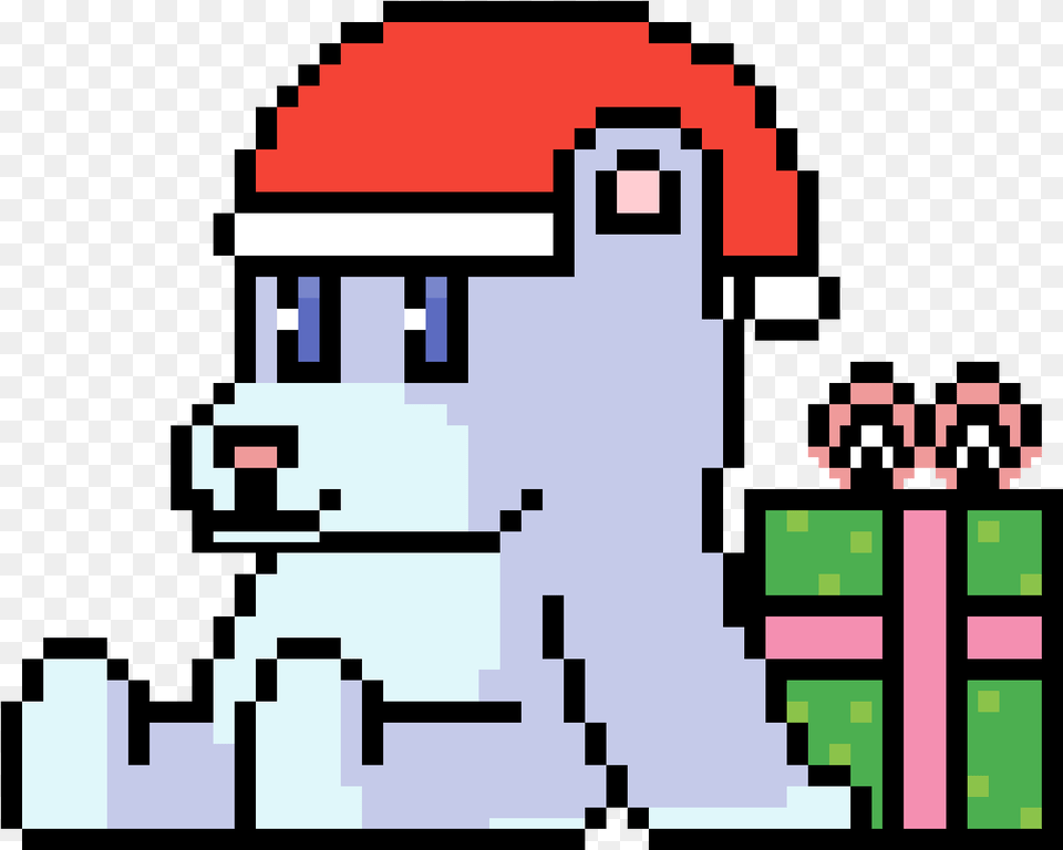 Transparent Christmas Bear Christmas Pixel Art, Qr Code Free Png Download