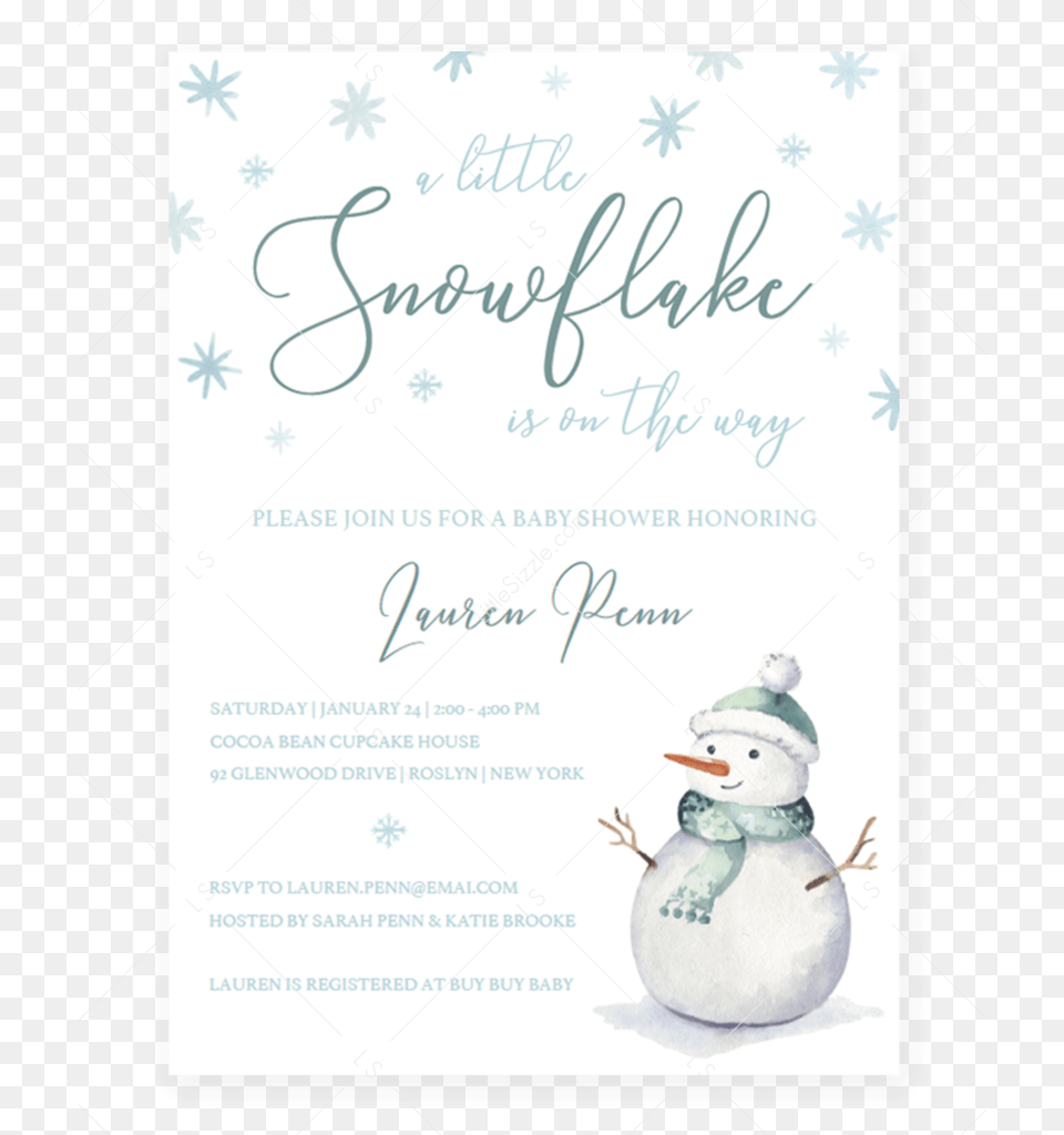 Transparent Christmas Card Template Winter Baby Shower Invitation Templates, Advertisement, Poster, Outdoors, Nature Png