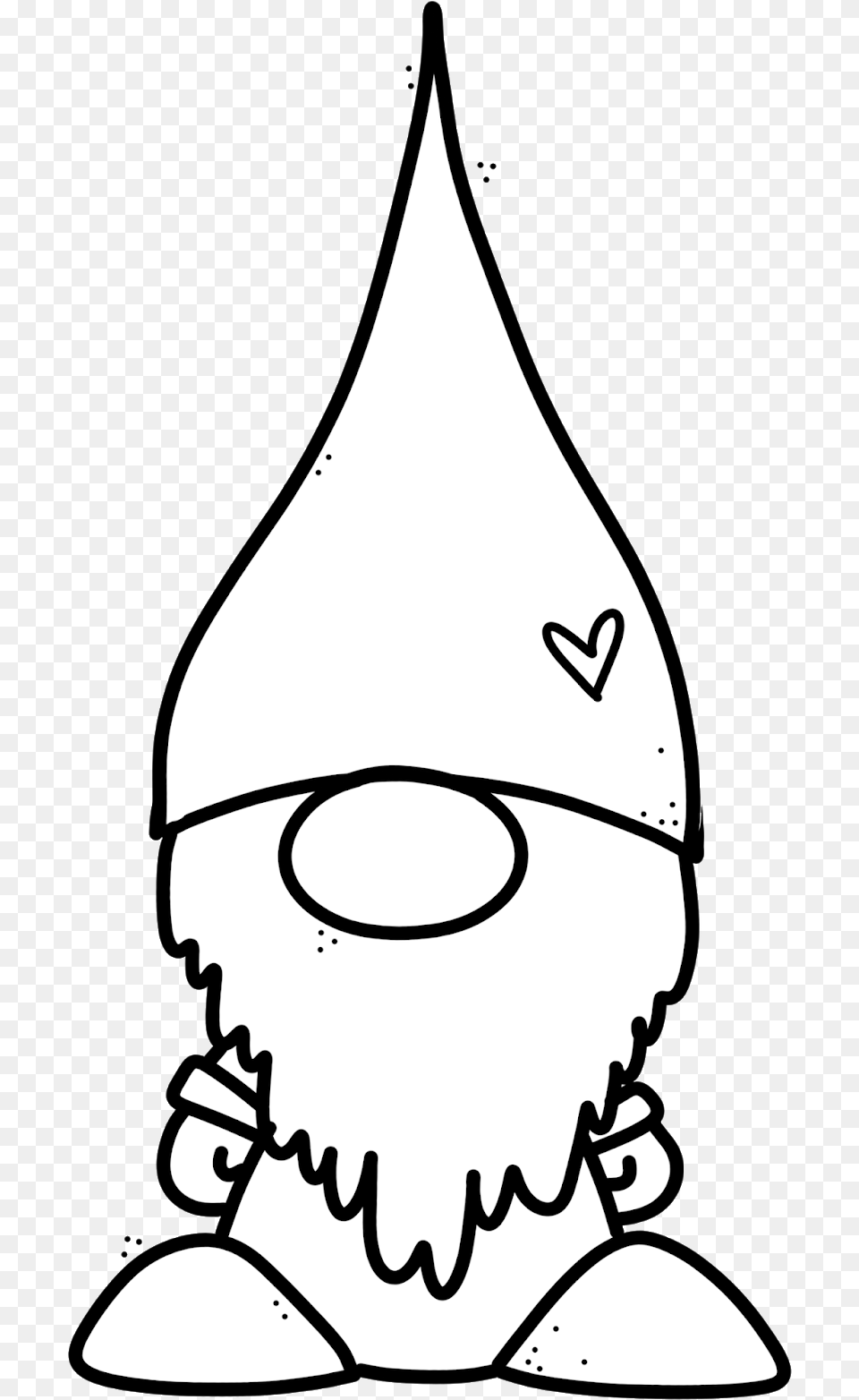 Transparent Christmas Gnomes Clipart, Stencil, Clothing, Hat, Animal Png Image