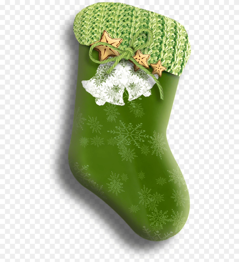 Transparent Christmas Green Christmas Stocking Leaf Christmas Stocking, Gift, Clothing, Hosiery, Christmas Decorations Free Png