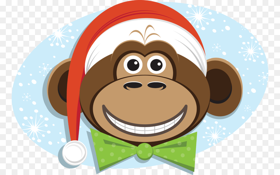 Transparent Christmas In July Santa Monkey, Accessories, Formal Wear, Tie, Disk Free Png Download