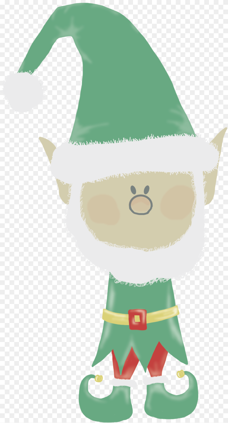 Transparent Christmas Quotes Cartoon, Elf, Baby, Mascot, Person Png Image