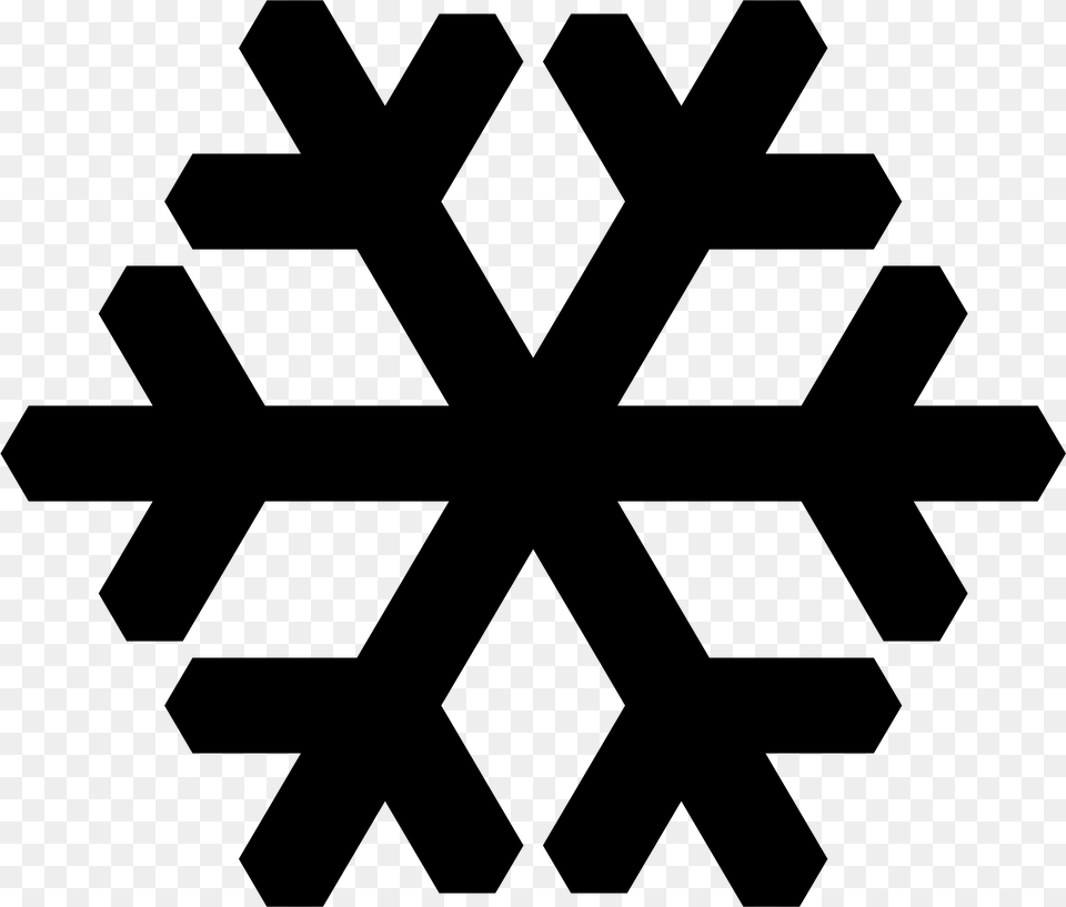 Transparent Christmas Snowflakes Clipart Snow Vector Black And White, Gray Free Png Download