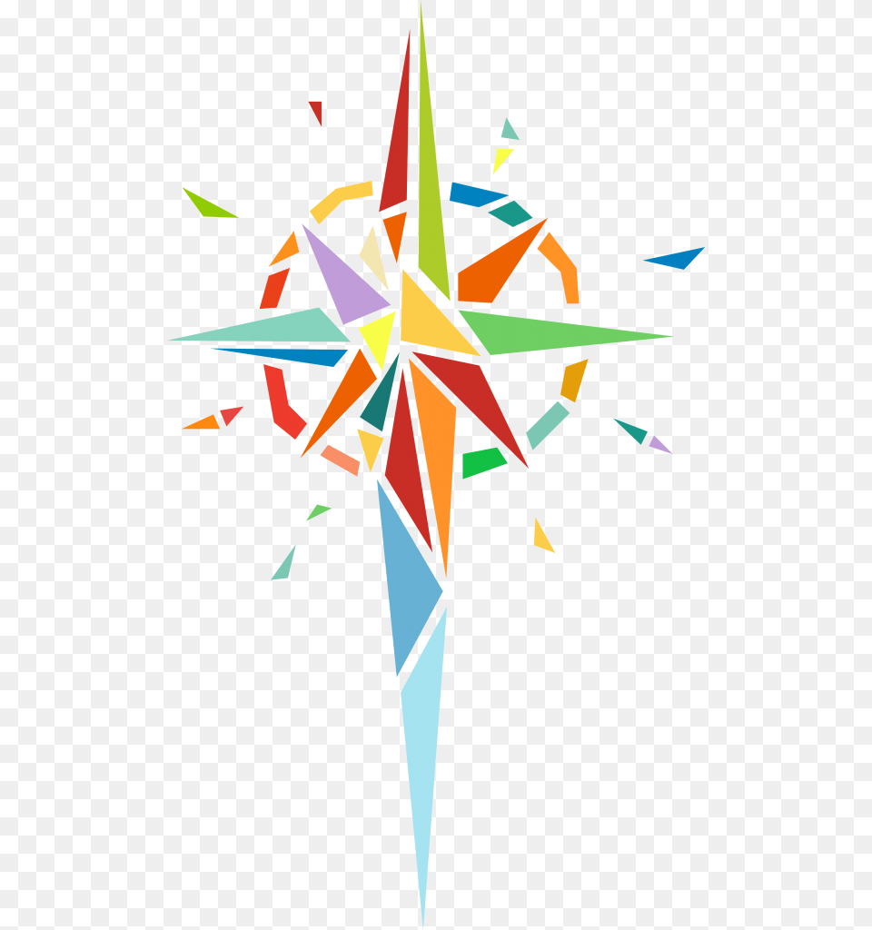 Christmas Star Background Triangle, Cross, Symbol Free Transparent Png