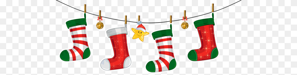 Transparent Christmas Stockings Decoration Clipart Gallery, Christmas Decorations, Clothing, Stocking, Festival Free Png Download