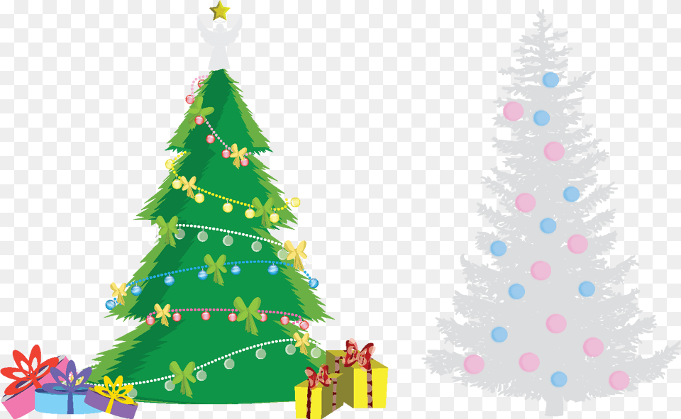 Transparent Christmas Tree Silhouette Christmas Tree, Plant, Festival, Christmas Decorations, Christmas Tree Png Image