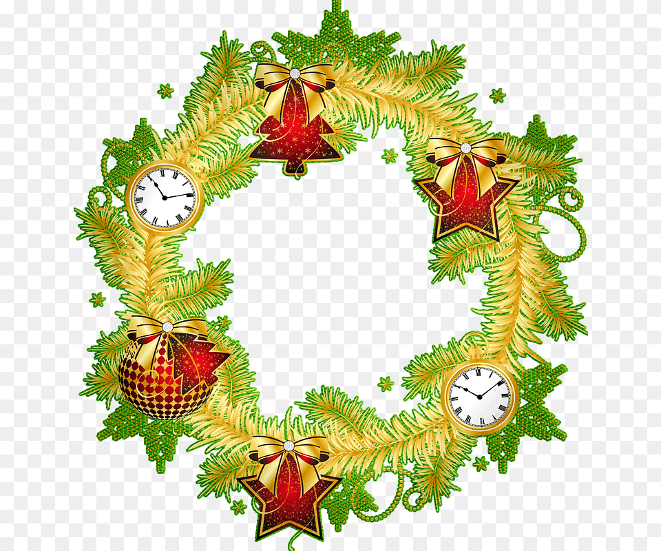 Transparent Christmas Wreath Clip Art Clip Art Transparent Beautiful Christmas Wreath Border Free Png Download
