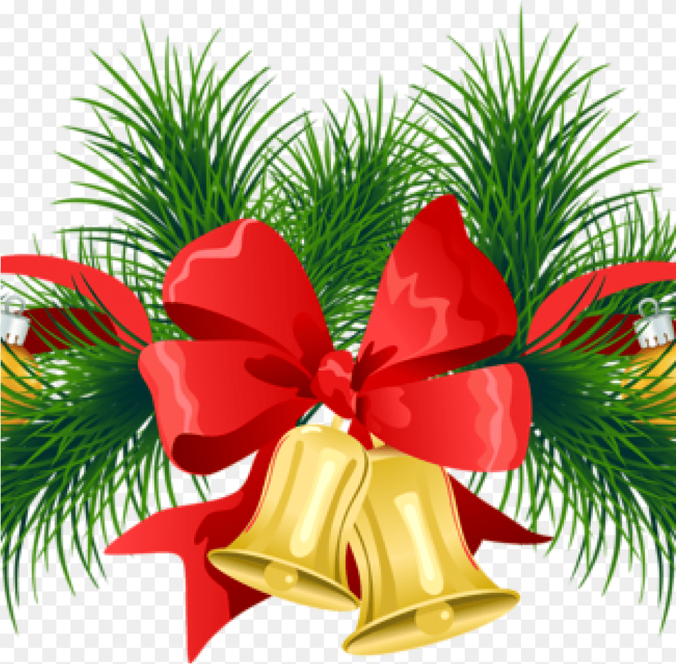 Christmas Wreath Clipart Background Christmas Bells, Plant Free Transparent Png