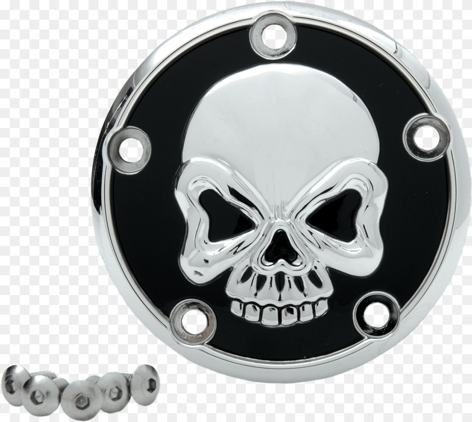 Transparent Chrome Skull Cover Fxstb Teschio, Accessories, Emblem, Symbol, Badge Free Png