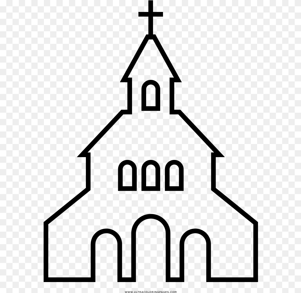 Transparent Church Steeple Desenho Igreja, Gray Free Png