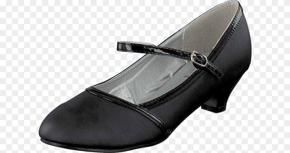 Transparent Cinderella Slipper Klackskor Barn Svarta, Clothing, Footwear, High Heel, Shoe Free Png