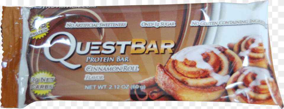 Transparent Cinnamon Roll Quest Nutrition Bars Cinnamon, Dessert, Food, Pastry, Sweets Free Png