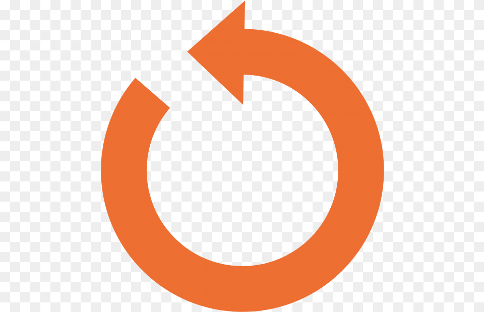 Transparent Circle Arrows Transparent Refresh Button Orange, Symbol, Text Free Png