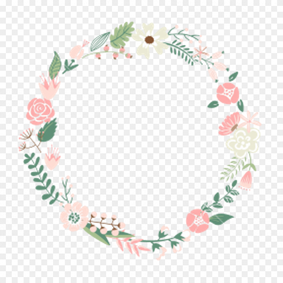Transparent Circle Border Flower Circle Outline, Accessories, Art, Floral Design, Graphics Free Png