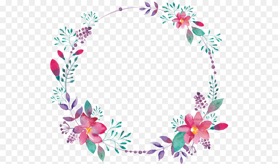 Transparent Circle Floral Border, Plant, Art, Floral Design, Graphics Png Image