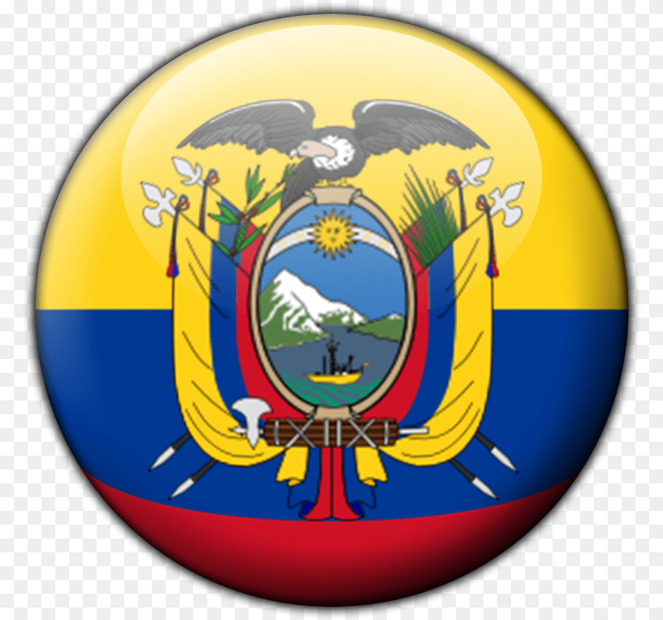 Circulo Rojo Ecuador Flag Country Shape, Logo, Emblem, Symbol, Sphere Free Transparent Png