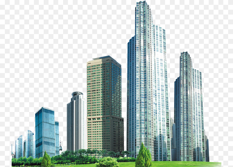 Transparent City Buildings High Rise Building, Urban, Skyscraper, Metropolis, Housing Free Png Download