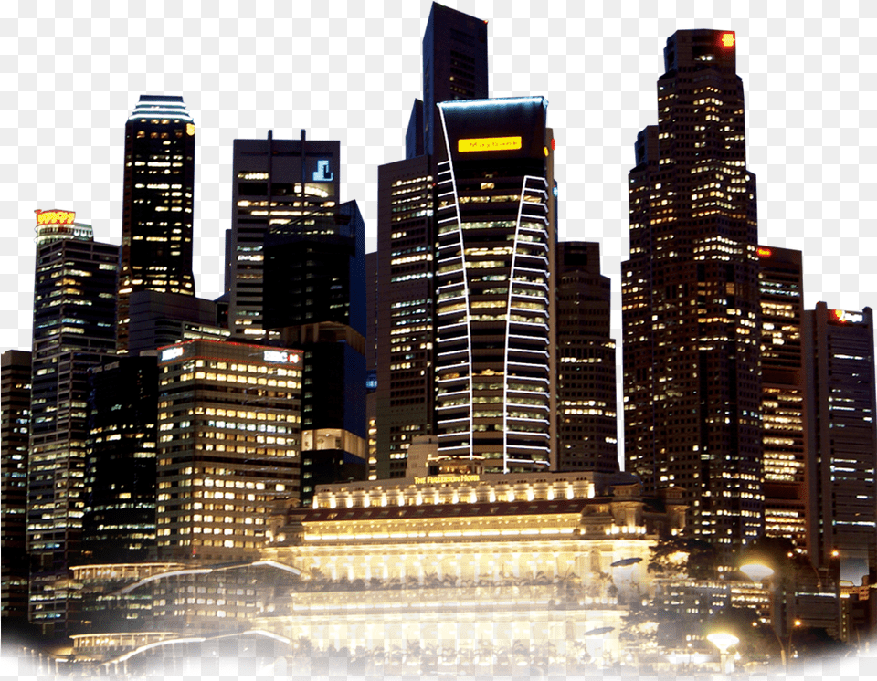 Transparent City Clipart City At Night, Architecture, Office Building, Metropolis, High Rise Free Png Download