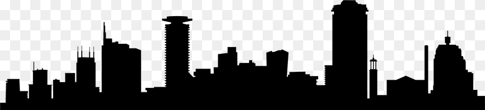 Transparent City Skyline Clip Art Transparent Background City Silhouette, Gray Free Png Download