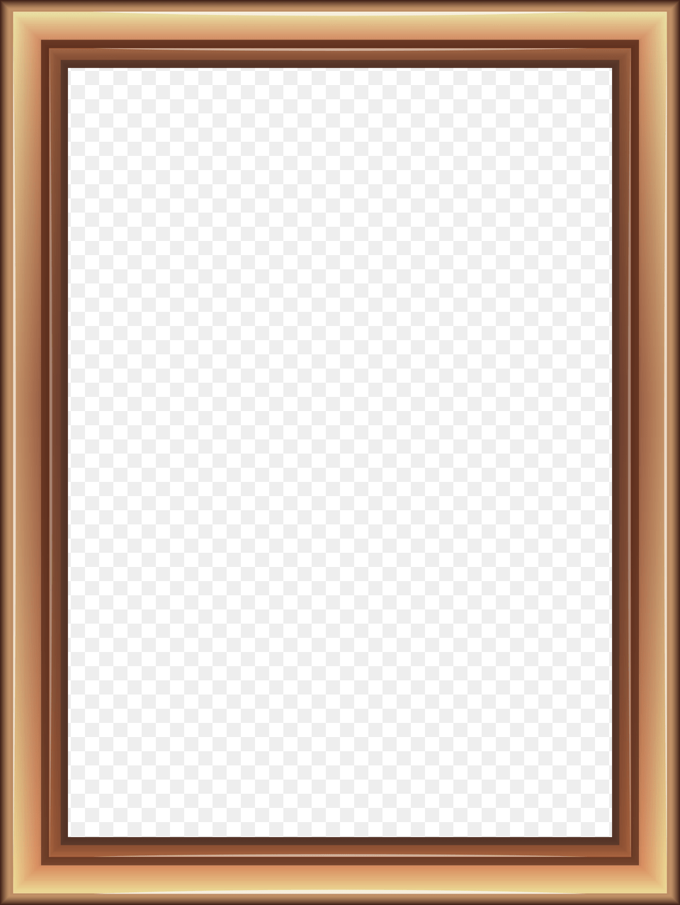 Transparent Classic Brown Frame, Mirror, White Board Free Png Download