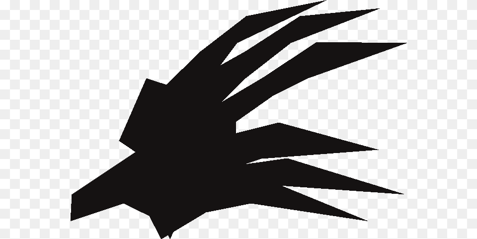 Transparent Claw Mark Clipart Black Claws, Leaf, Silhouette, Plant, Stencil Free Png Download