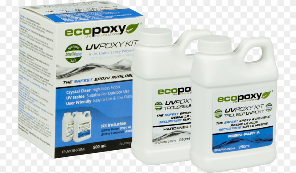 Transparent Clear Plastic Ecopoxy Liquid Plastic Kit, Bottle Free Png Download