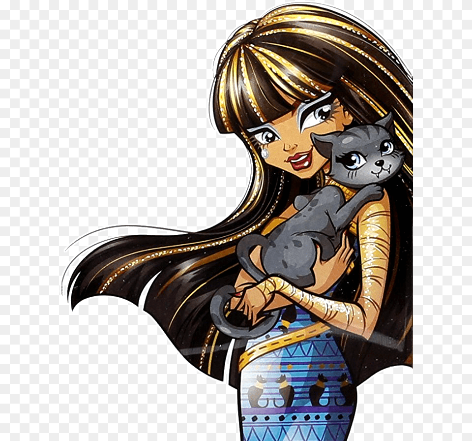 Transparent Cleo De Nile Monster High Ghouls Beast Pet, Book, Comics, Publication, Adult Png Image