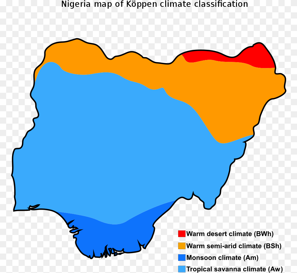 Transparent Climate Clipart Koppen Climate Classification Nigeria, Chart, Plot, Map, Outdoors Free Png Download