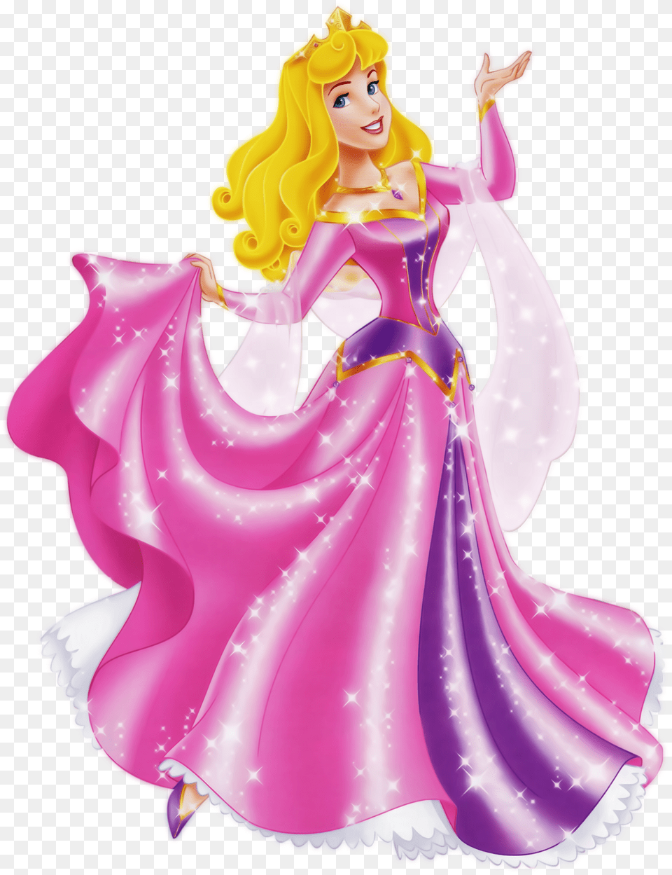 Transparent Clip Art Princess Cartoon Sleeping Beauty, Figurine, Clothing, Dress, Wedding Free Png Download