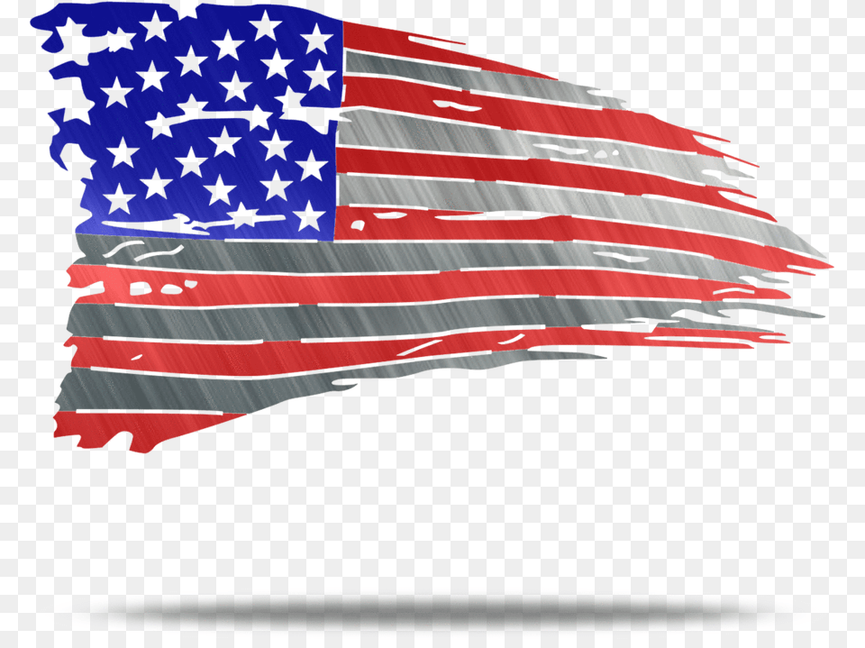 Transparent Clip Art Us Flags Thin Blue Line Flag Transparent Background, American Flag, Aircraft, Airplane, Transportation Png Image