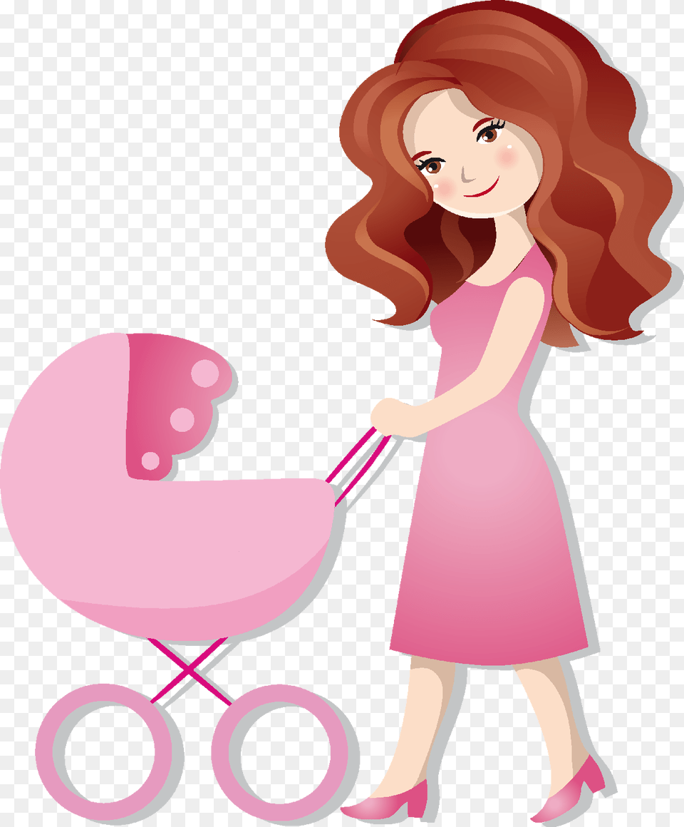 Transparent Clipart Baby Showers Mom Cartoon, Adult, Female, Person, Woman Png