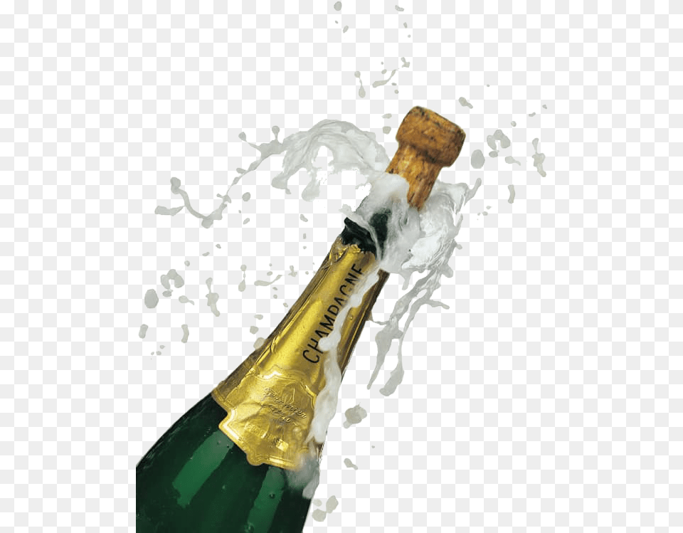 Clipart Champagne Bottle Popping Champagne Bottle Cork, Person Free Transparent Png