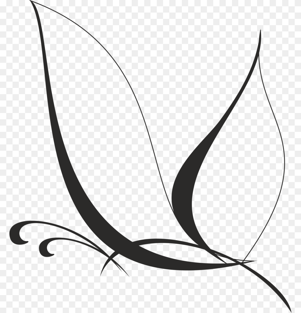 Transparent Clipart Downloader Black And White Butterfly Vector, Bow, Weapon, Art, Floral Design Free Png