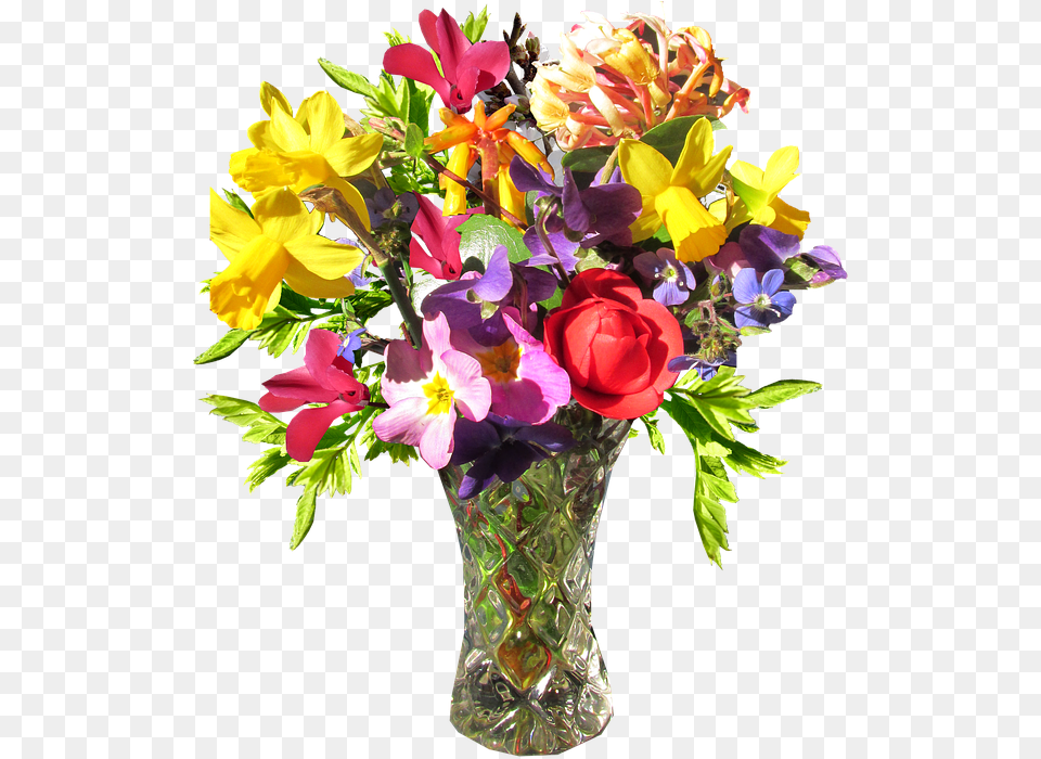 Transparent Clipart Flower Arrangements Flower With Vase, Flower Arrangement, Flower Bouquet, Plant, Jar Free Png
