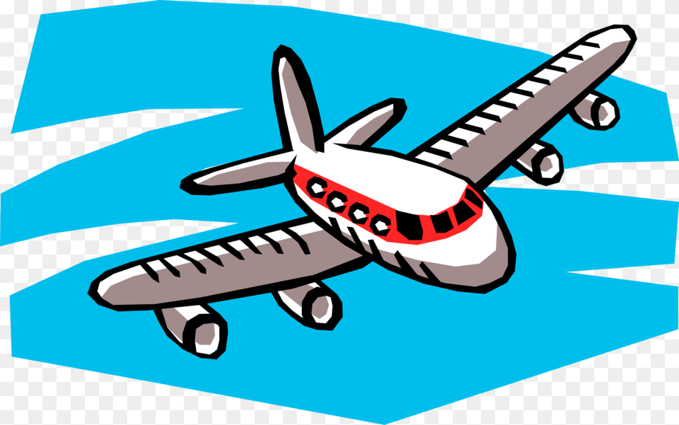 Transparent Clipart Flugzeug Cartoon Of A Plane, Aircraft, Airliner, Airplane, Transportation Png