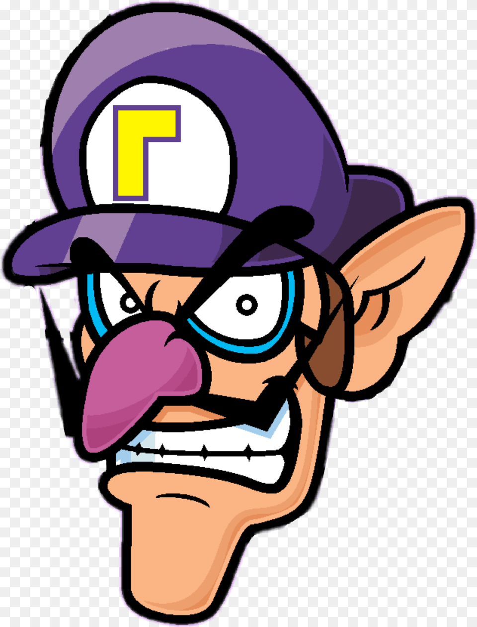 Transparent Clipart Waluigi Head, Baby, Person, Clothing, Hat Free Png Download