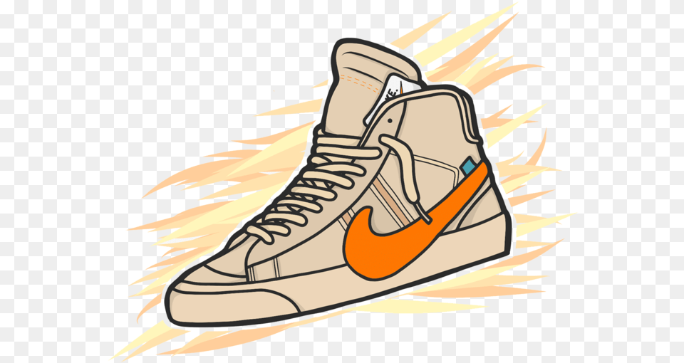 Transparent Clipart Getrnke Off White Shoes Vector Art, Clothing, Footwear, Shoe, Sneaker Free Png Download