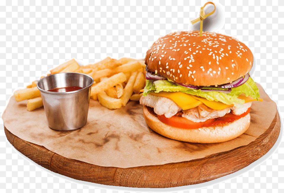Transparent Clipart Hamburger And Fries, Burger, Food, Lunch, Meal Free Png Download