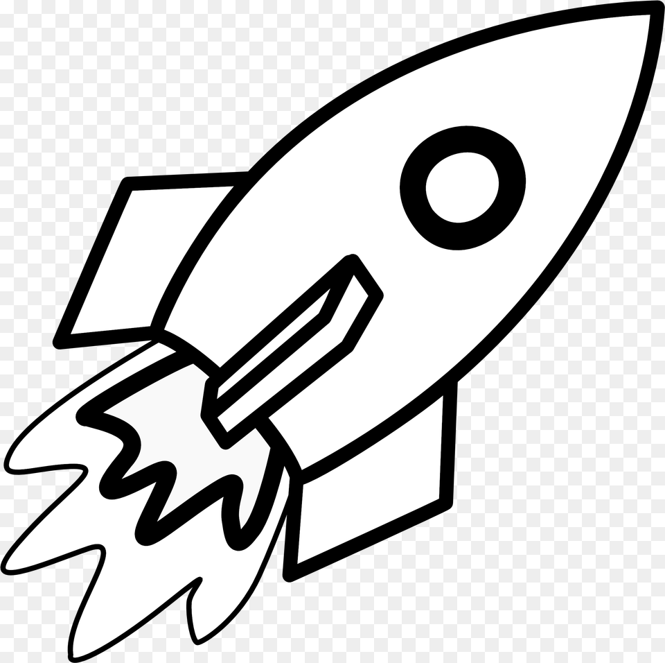 Transparent Clipart Hip Rocket Black And White Clipart, Stencil, Animal, Fish, Sea Life Png Image
