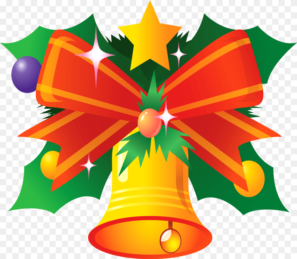 Transparent Clipart Image Christmas Bell With Leaf Christmas Parol Vector Art, Dynamite, Weapon Png