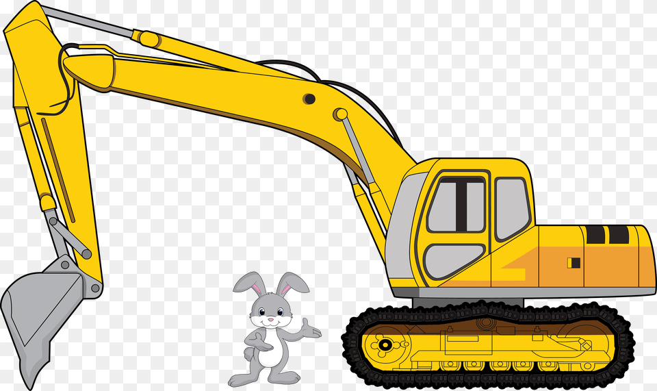 Transparent Clipart Library Construction Backhoe Cliparts, Bulldozer, Machine Free Png