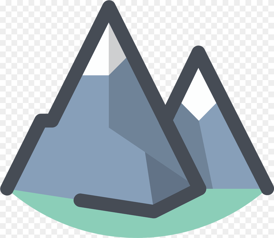 Transparent Clipart Montagne Mountain Icon, Triangle, Crystal Png