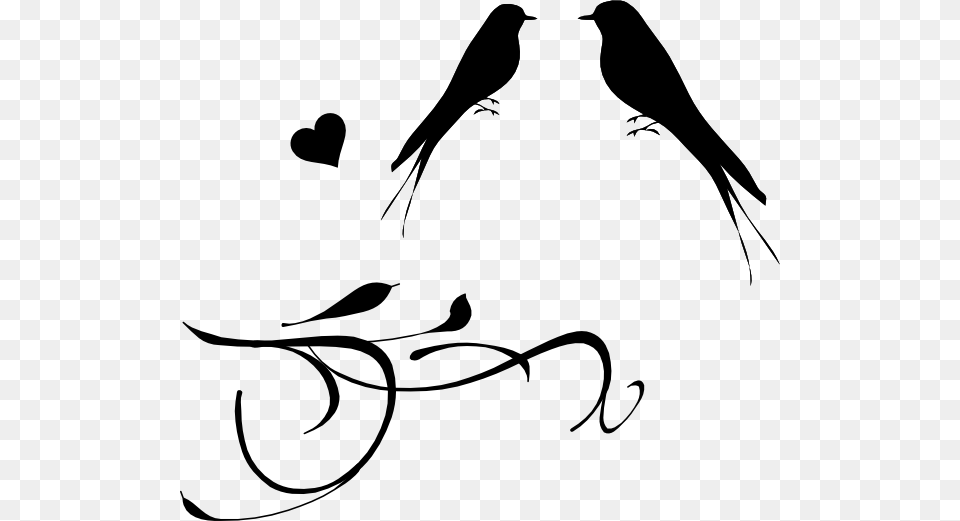 Transparent Clipart Of Birds Wedding Clipart Love Bird, Stencil, Animal, Text, Handwriting Png Image