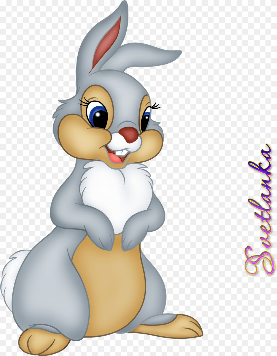 Transparent Clipart Of Bunnies Cartoon Bambi Disney Bunny, Nature, Outdoors, Snow, Snowman Png